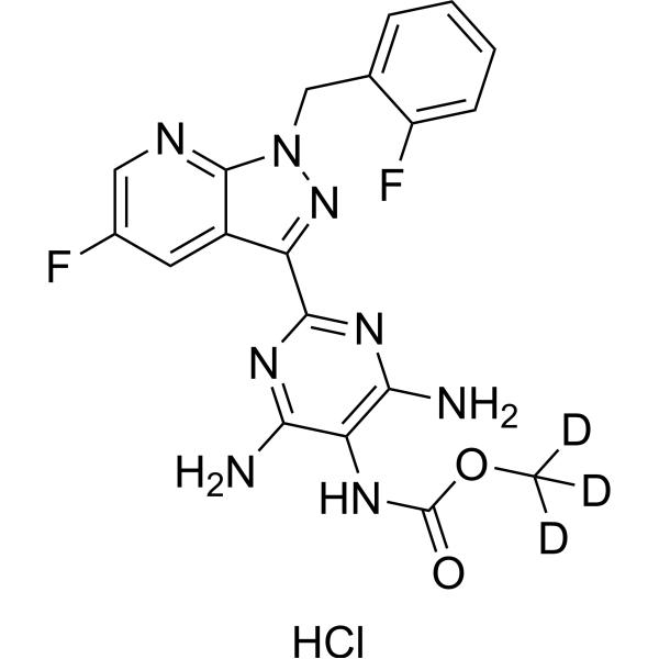 Vericiguat-d3 hydrochloride (BAY1021189-d3 hydrochloride)